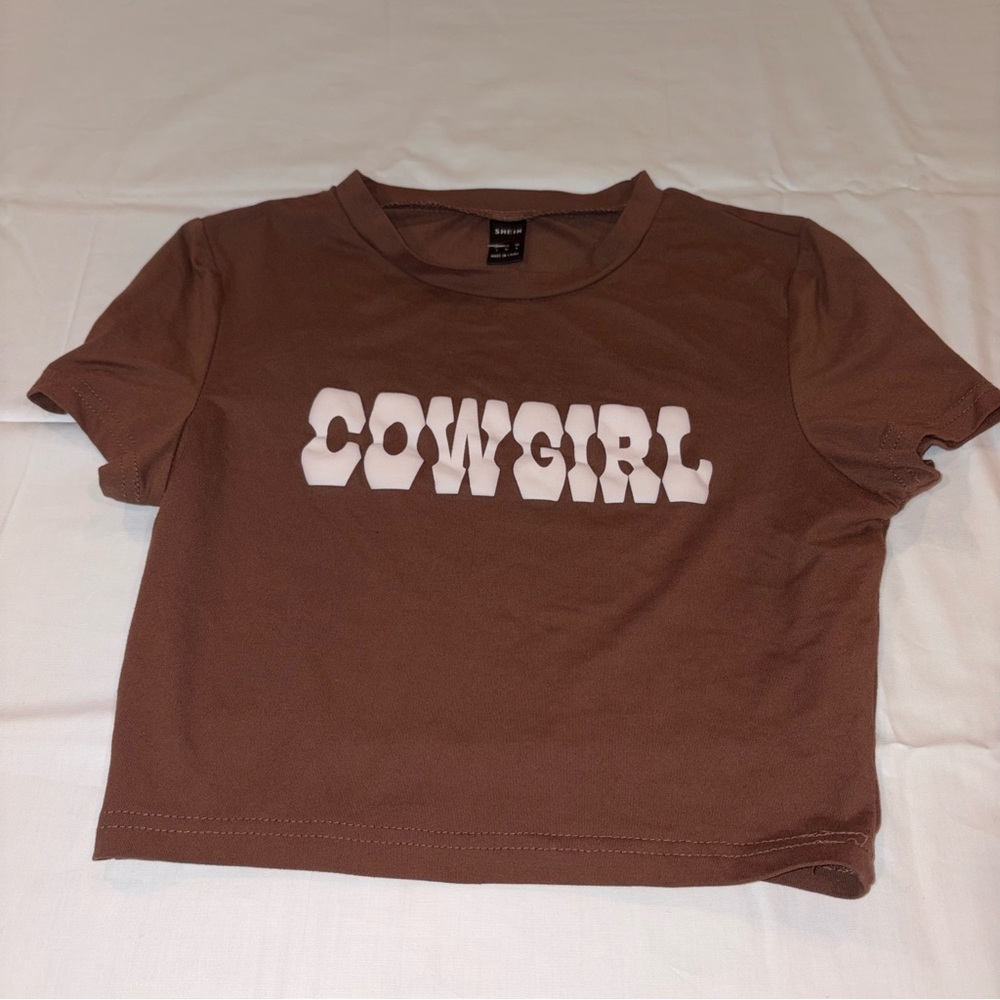 Cowgirl Brown Women Crop Top
